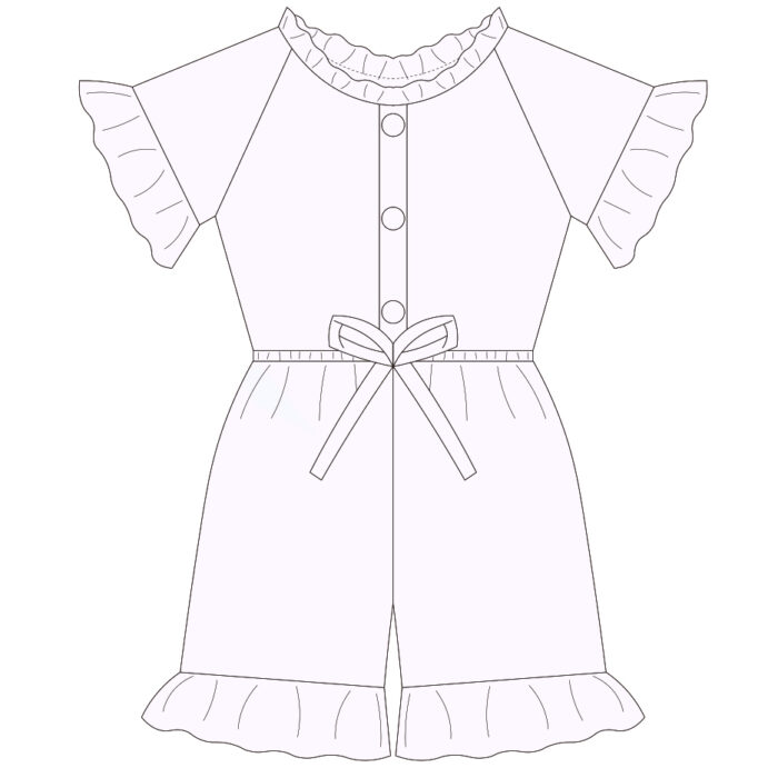 Custom Baby & Toddler Ruffle Design Romper