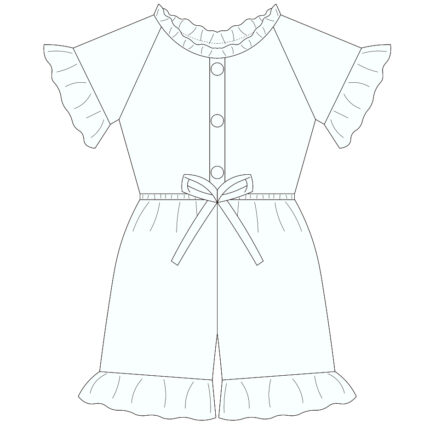 Custom Baby & Toddler Ruffle Design Romper