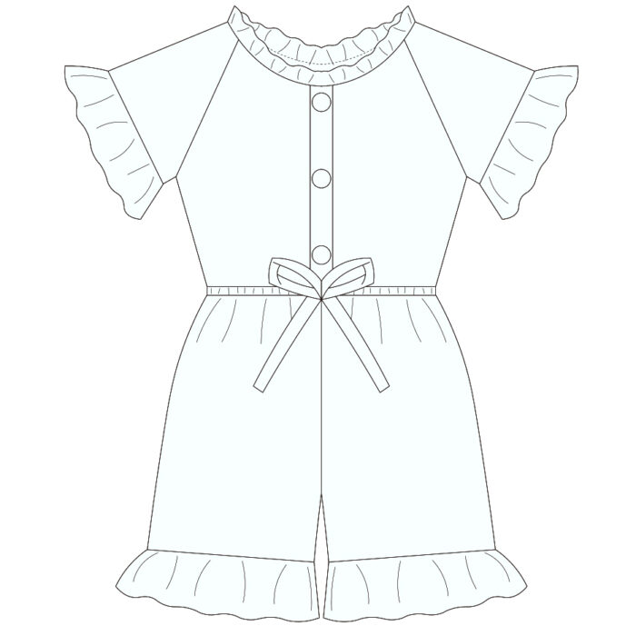 Custom Baby & Toddler Ruffle Design Romper
