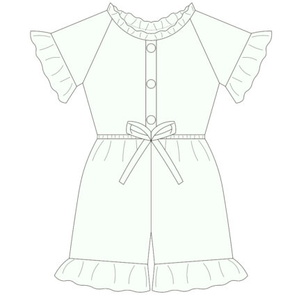 Custom Baby & Toddler Ruffle Design Romper