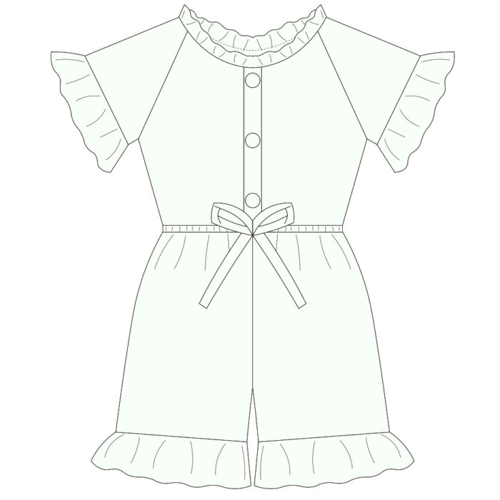 Custom Baby & Toddler Ruffle Design Romper