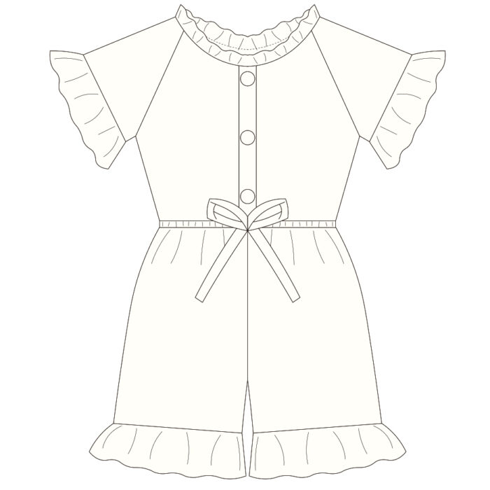 Custom Baby & Toddler Ruffle Design Romper