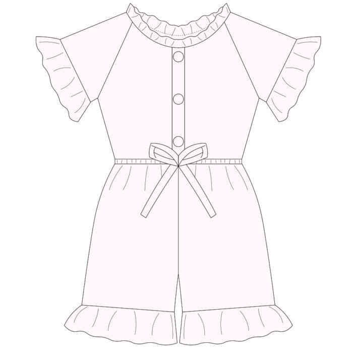 Custom Baby & Toddler Ruffle Design Romper