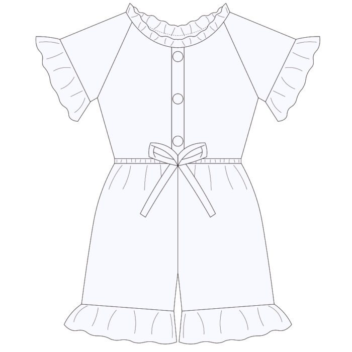 Custom Baby & Toddler Ruffle Design Romper