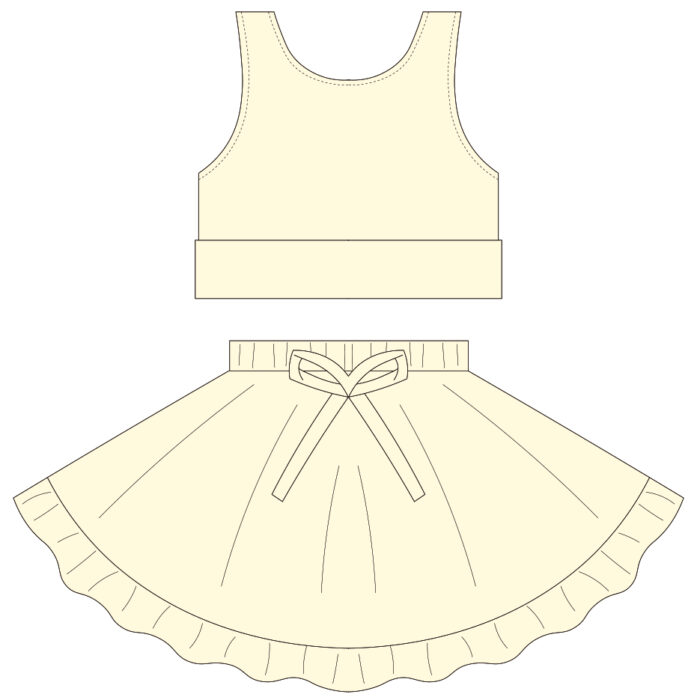 Custom Kids Girls Outdoor Sports 2 Piece Set