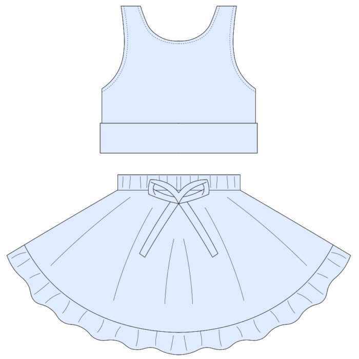 Custom Kids Girls Outdoor Sports 2 Piece Set