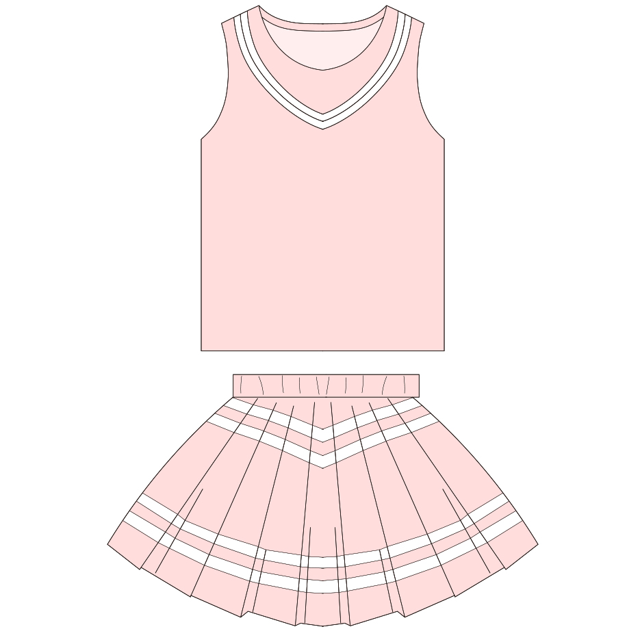 OEM/ODM Service Custom Kids Cheerleader Outfit