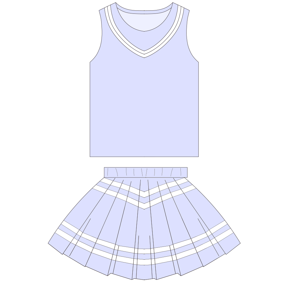 OEM/ODM Service Custom Kids Cheerleader Outfit