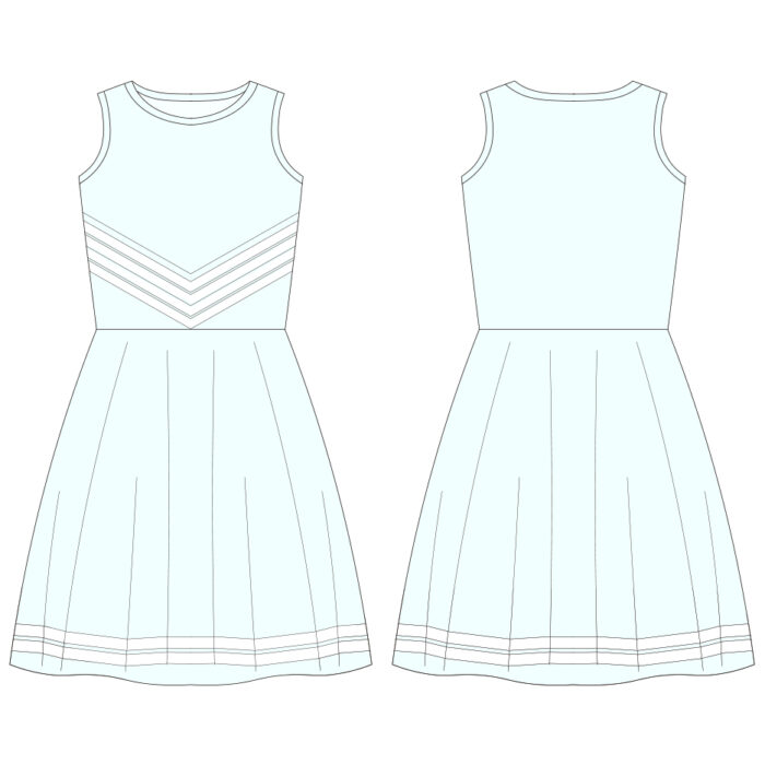 Custom Cheerleading Dress for Kids Girls