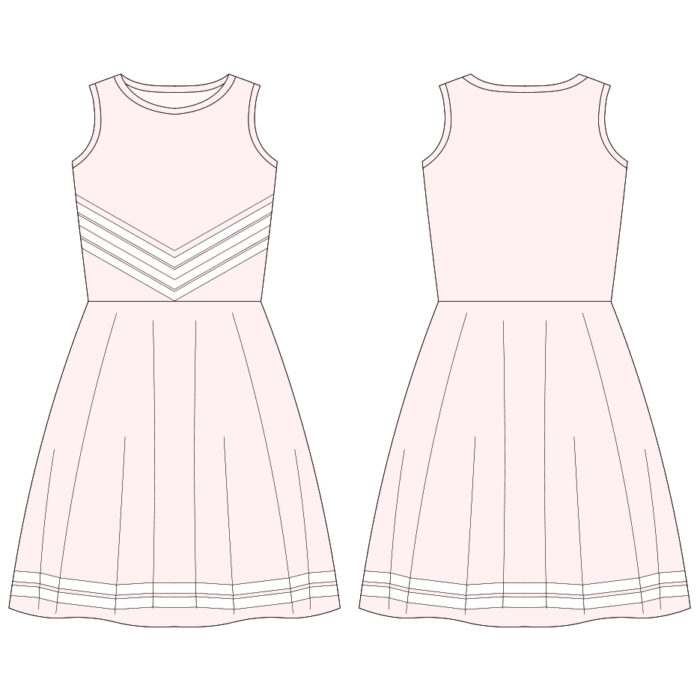 Custom Cheerleading Dress for Kids Girls