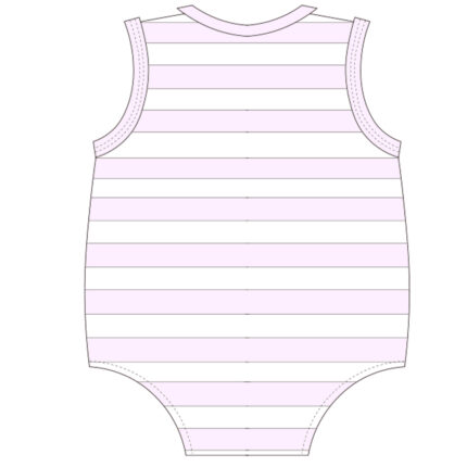 Baby Sleeveless Striped Romper