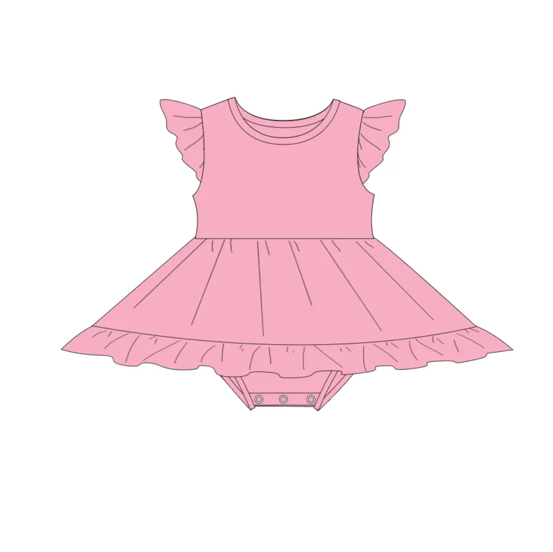 baby girls cap sleeve skirt romper