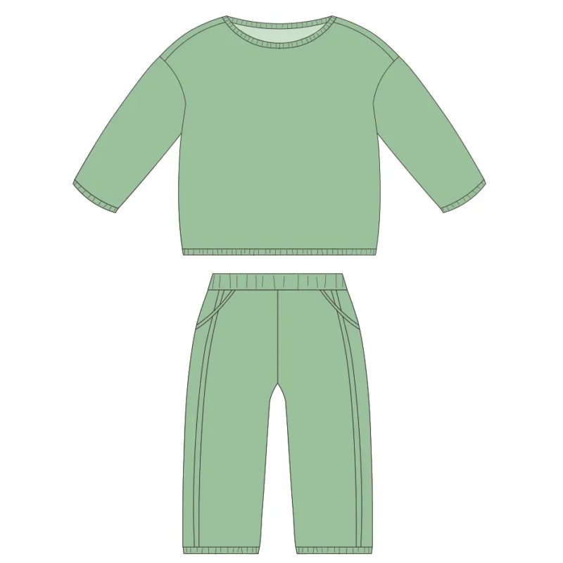 cozy fleece baby tracksuit set