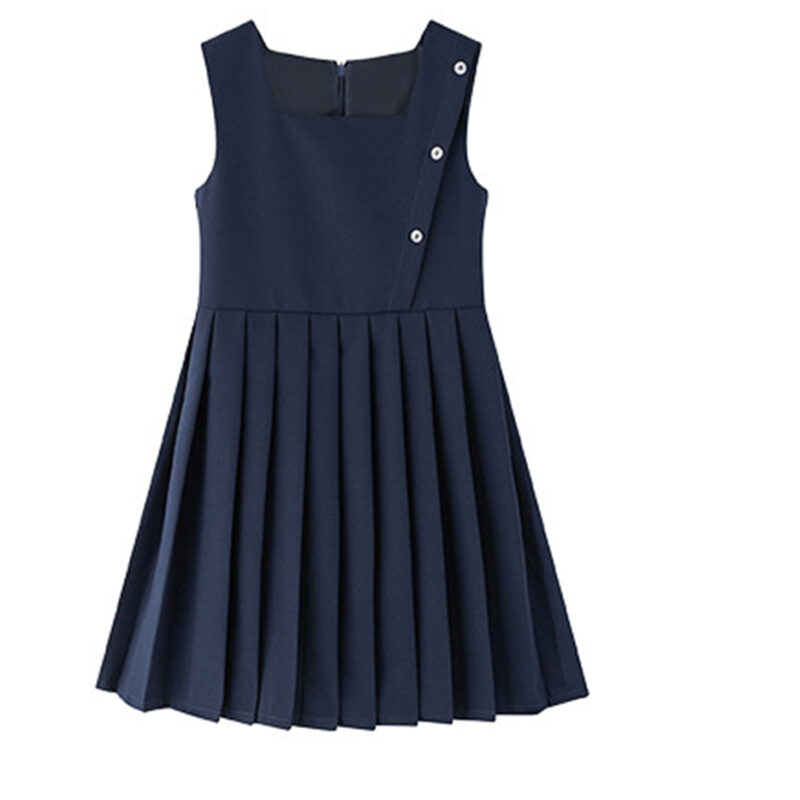 Girls Sleeveless Pleated Dress