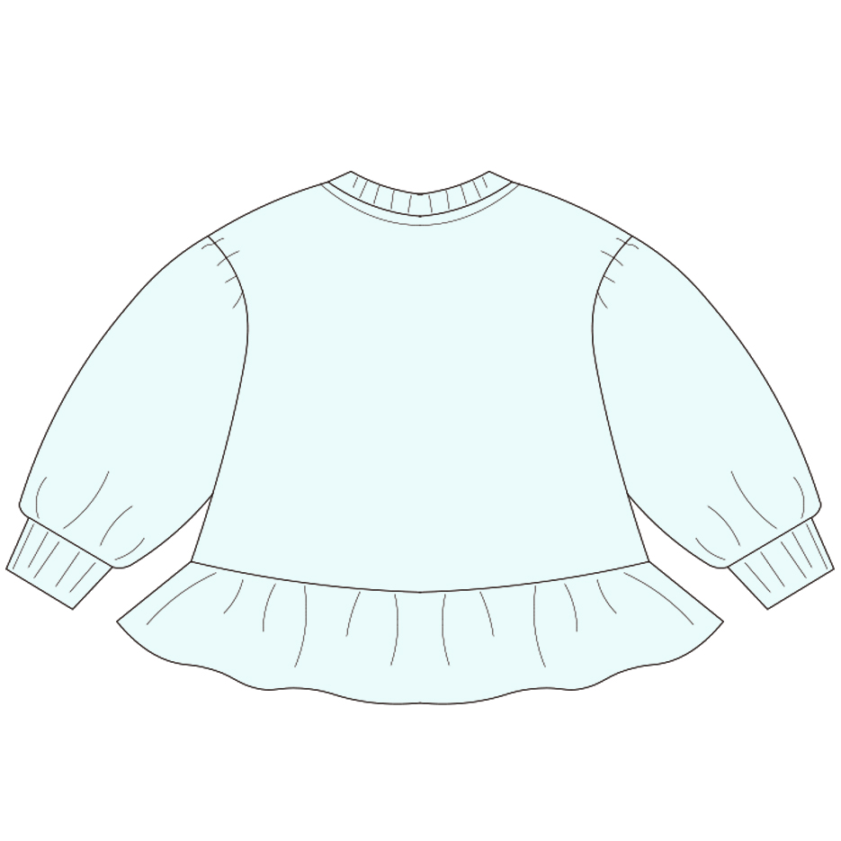 Custom Baby Ruffle Hem Sweatshirt Custom Baby Ruffle Hem Sweatshirt