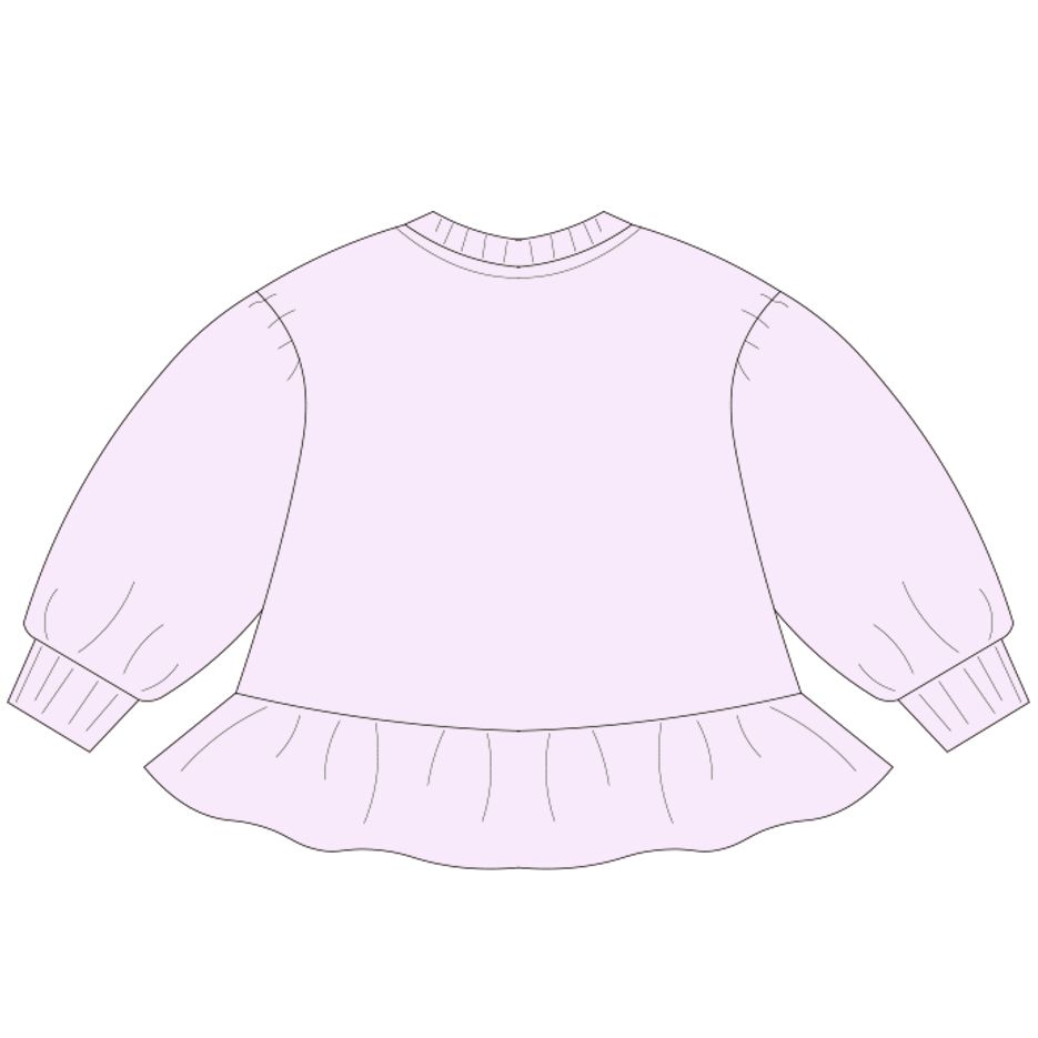 Custom Baby Ruffle Hem Sweatshirt Custom Baby Ruffle Hem Sweatshirt