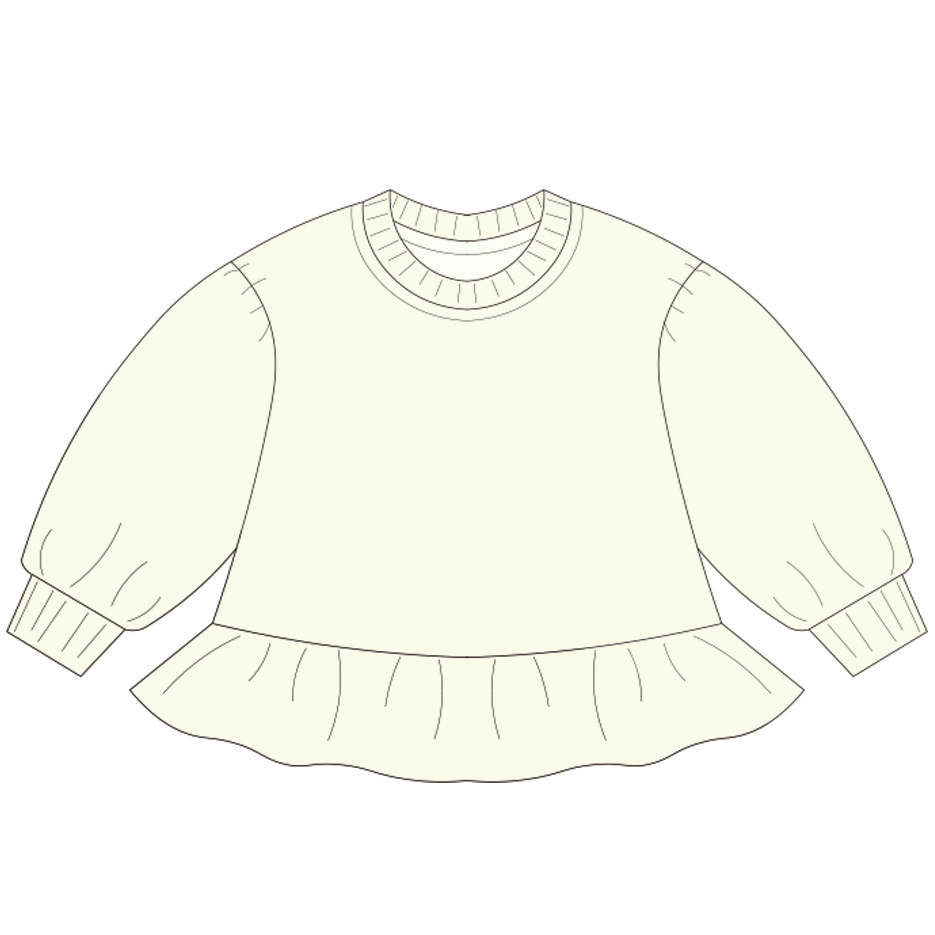 Custom Baby Ruffle Hem Sweatshirt Custom Baby Ruffle Hem Sweatshirt