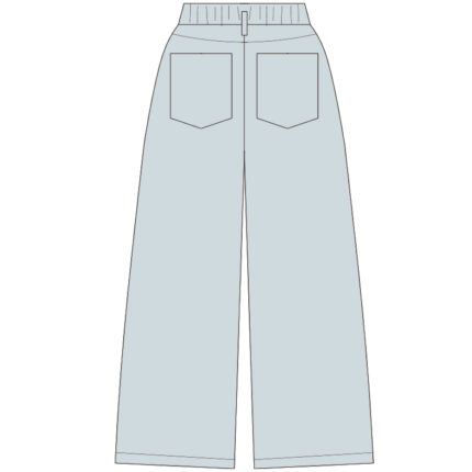 Custom Kids White Wide-Leg Pants