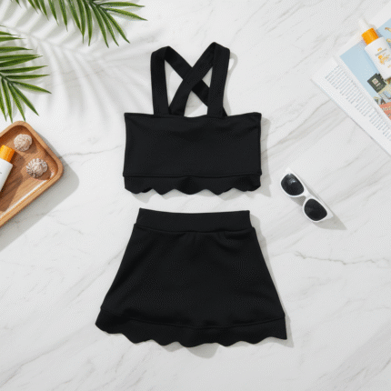 Custom Girls’ Scalloped Two-Piece Set