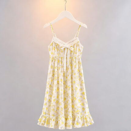 OEM/ODM Mom & Daughter Floral Nightdress