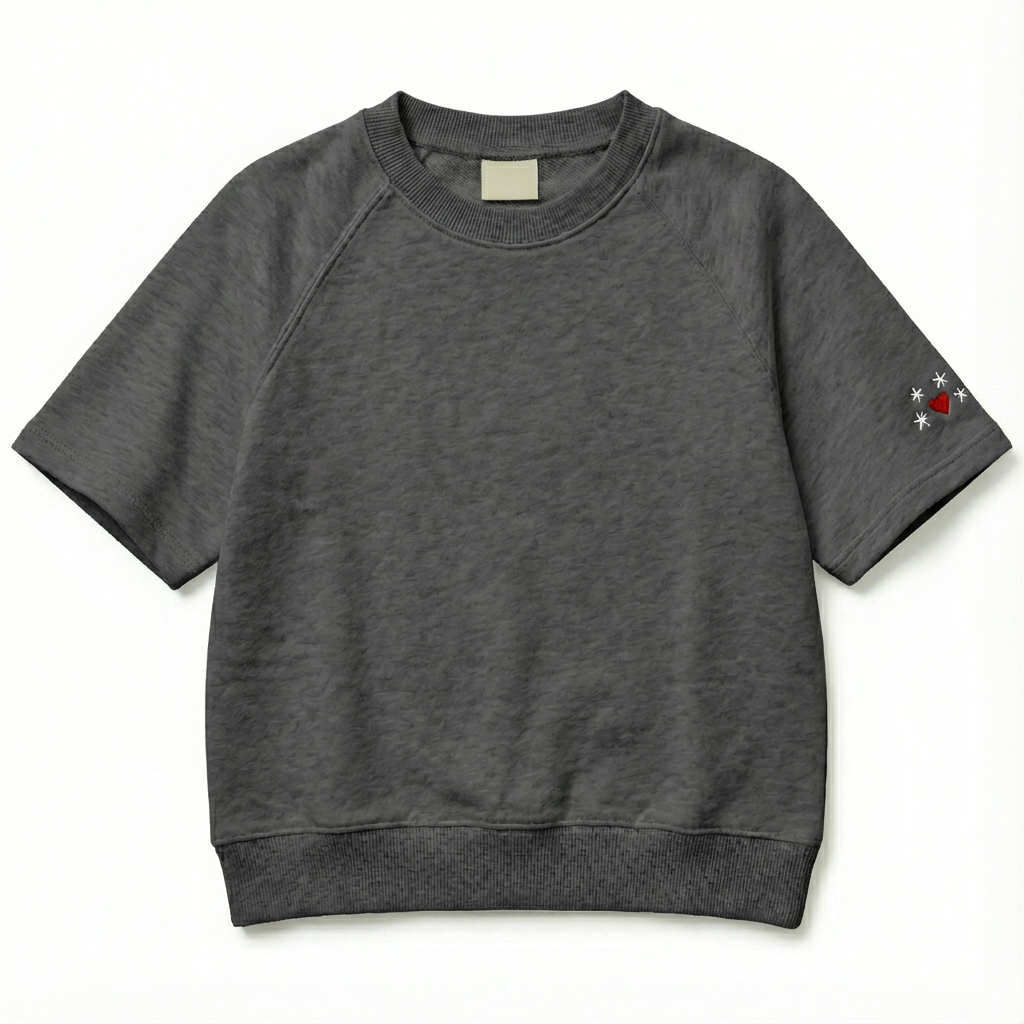 Custom Kids Short Sleeve Sweatshirt