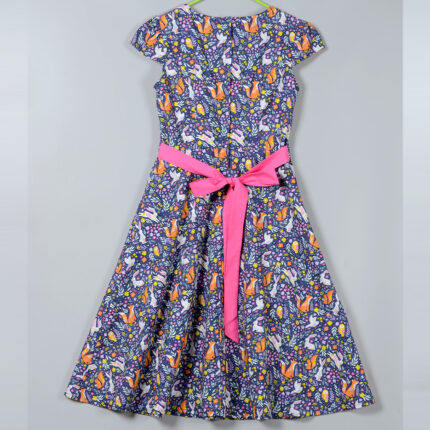 Custom Family Matching Peter Pan Collar Printed Dress