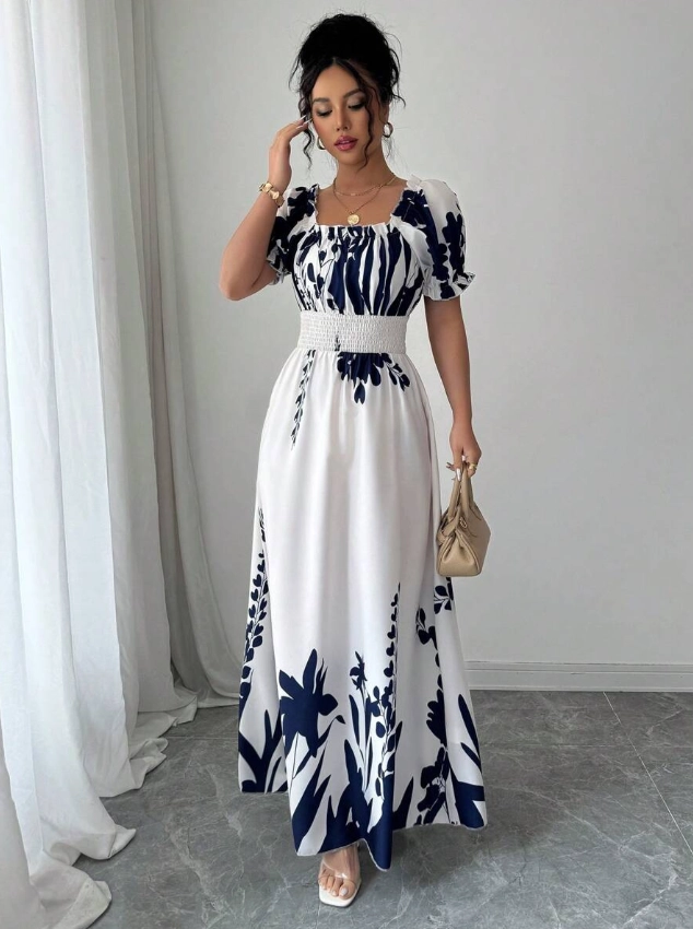 Custom Women’s Floral Maxi Dress