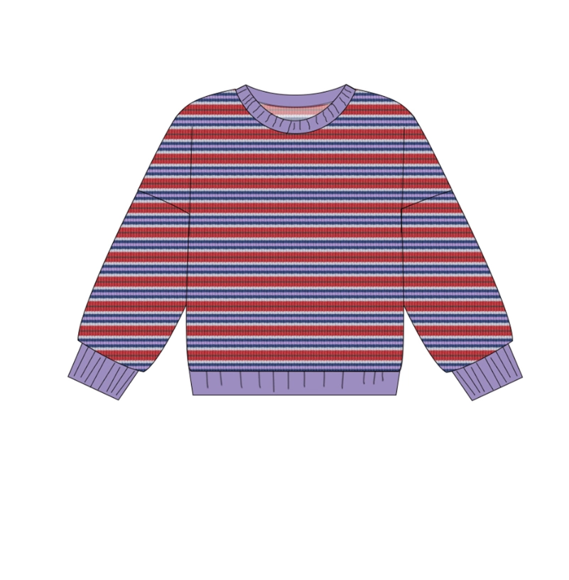 Kids Long Sleeve Striped Sweater