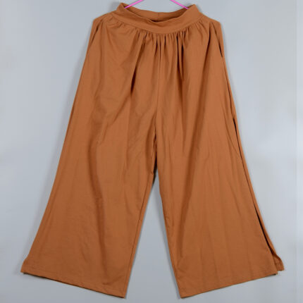 Low MOQ Manufacturer Custom Girls' Wide-Leg Elastic Waist Boho Trousers