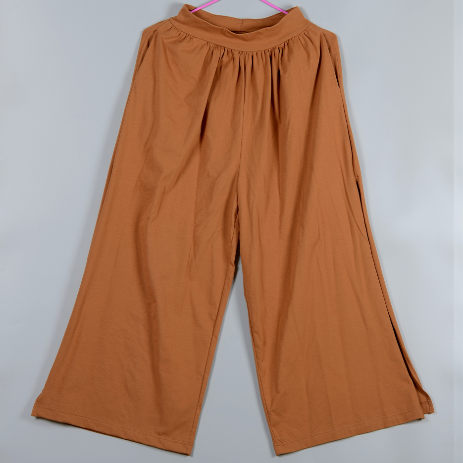 Low MOQ Manufacturer Custom Girls' Wide-Leg Elastic Waist Boho Trousers