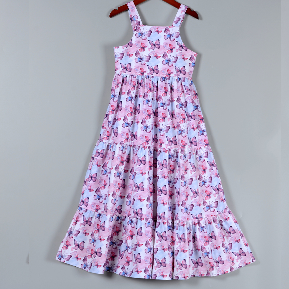 Supplier Custom Mommy & Me Butterfly Tiered Matching Dress