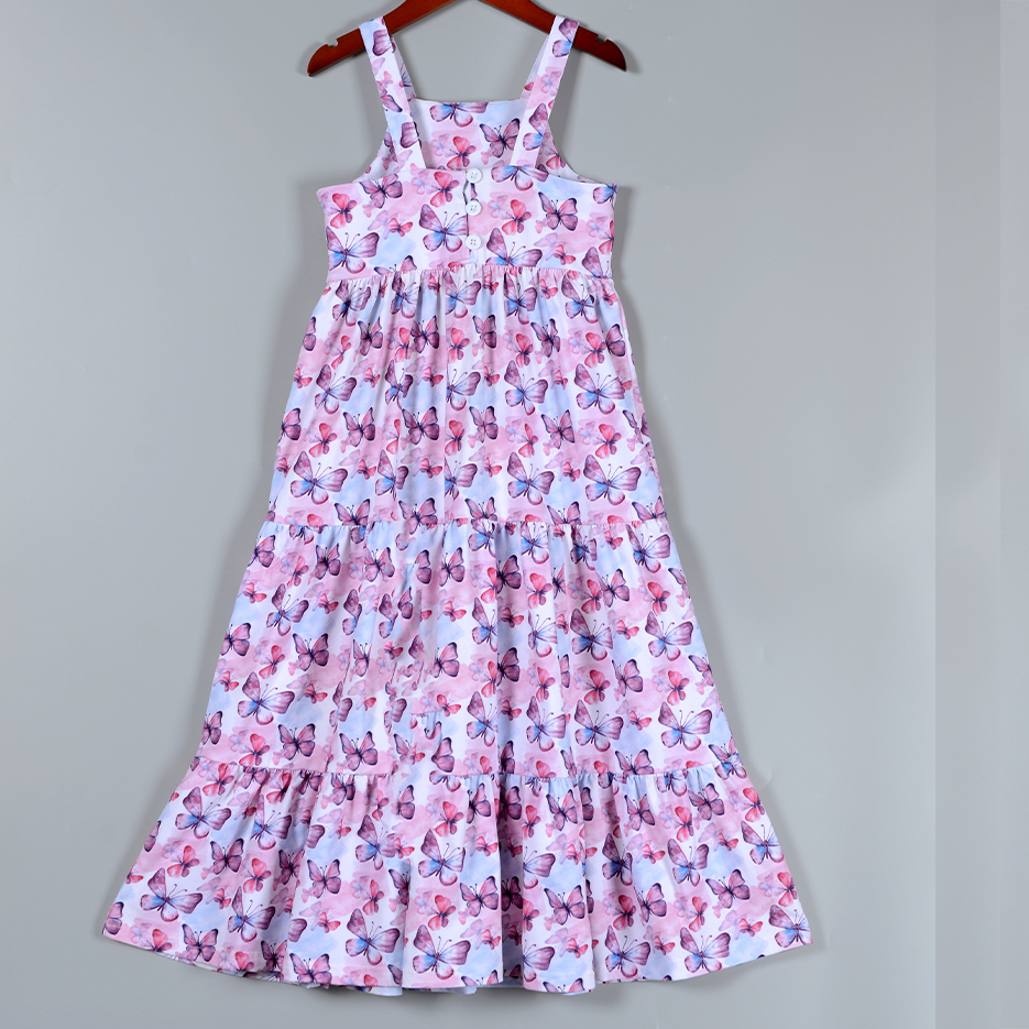 Supplier Custom Mommy & Me Butterfly Tiered Matching Dress