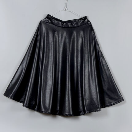 OEM/ODM Custom Private Label PU Leather A-Line Women Skirt
