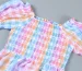 1-baby girl's rainbow romper